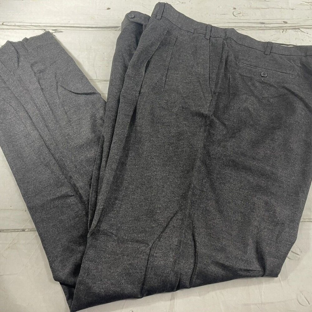 Luca DiMarco Mens Luxury Viscose Blend Pants 52 Pleated Unhemmed Italy NWT $175